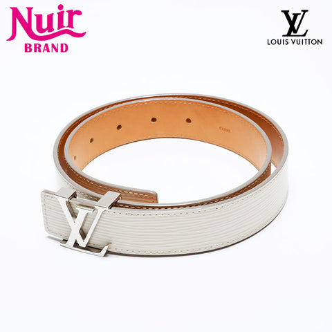 LOUIS VUITTON 2007 Epi Centur Initial 75/30 belt Ivory WS21622