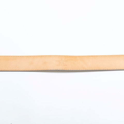 LOUIS VUITTON 2007 Epi Centur Initial 75/30 belt Ivory WS21622