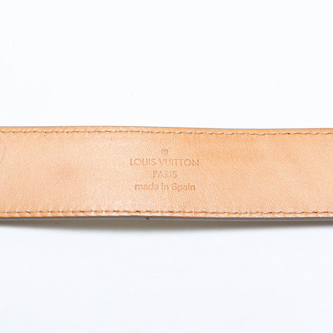 LOUIS VUITTON 2007 Epi Centur Initial 75/30 belt Ivory WS21622