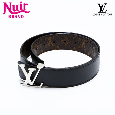 LOUIS VUITTON 2012 Monogram 80/32 belt Brown black WS21623