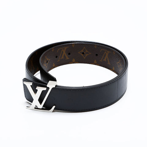 LOUIS VUITTON 2012 Monogram 80/32 belt Brown black WS21623