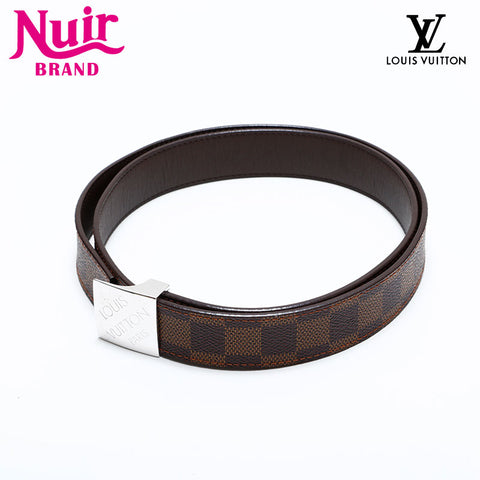 LOUIS VUITTON Damier Centur Carre 95/38 belt Brown WS21624