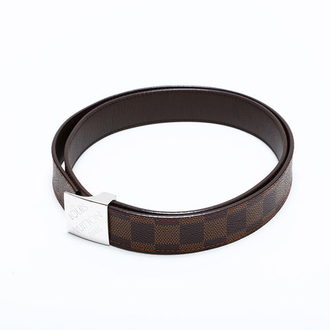 LOUIS VUITTON Damier Centur Carre 95/38 belt Brown WS21624