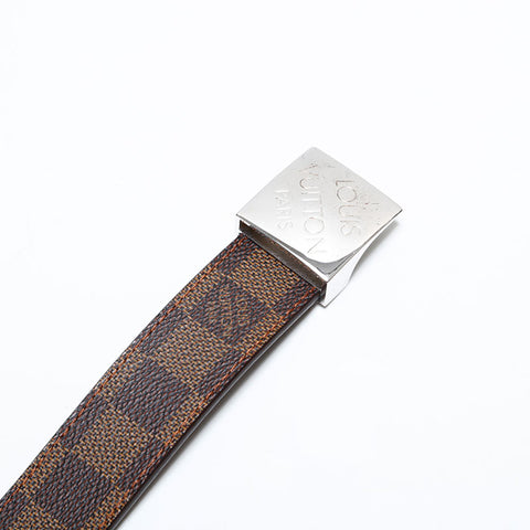 LOUIS VUITTON Damier Centur Carre 95/38 belt Brown WS21624