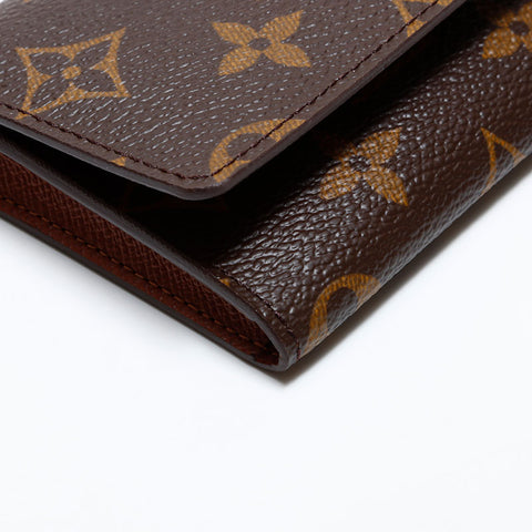 LOUIS VUITTON Monogram Card Case Brown WS21625