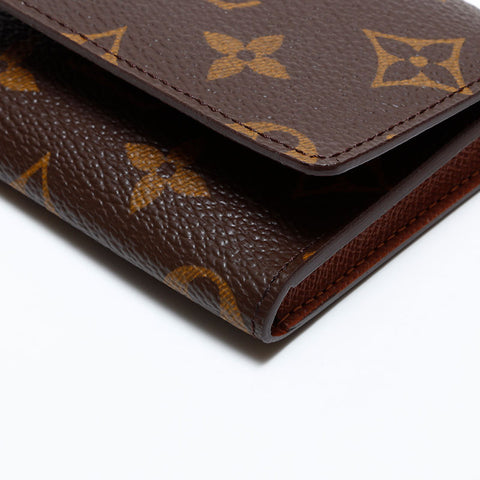 LOUIS VUITTON Monogram Card Case Brown WS21625
