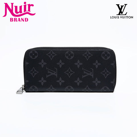 LOUIS VUITTON 2019 Monogram Eclipse Vertical Purse Black Grey WS21626