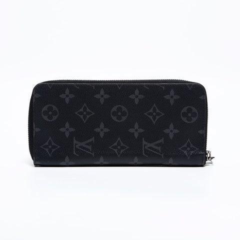 LOUIS VUITTON 2019 Monogram Eclipse Vertical Purse Black Grey WS21626