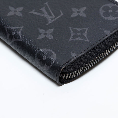 LOUIS VUITTON 2019 Monogram Eclipse Vertical Purse Black Grey WS21626