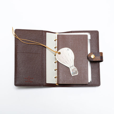 LOUIS VUITTON 2012 Damier Agenda Notebook cover Brown WS21627