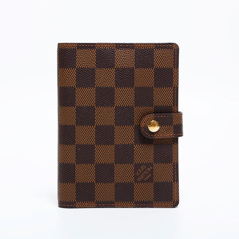 LOUIS VUITTON 2012 Damier Agenda Notebook cover Brown WS21627