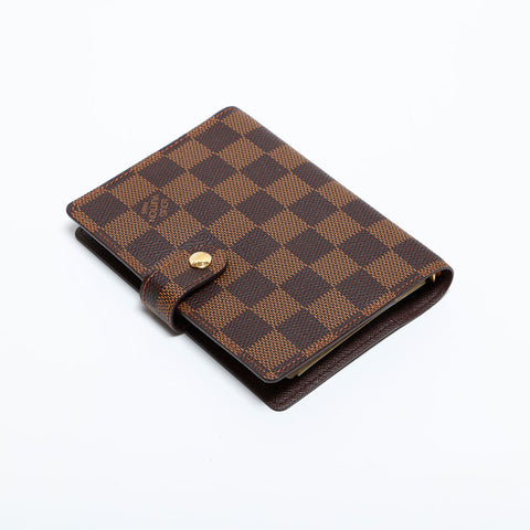 LOUIS VUITTON 2012 Damier Agenda Notebook cover Brown WS21627