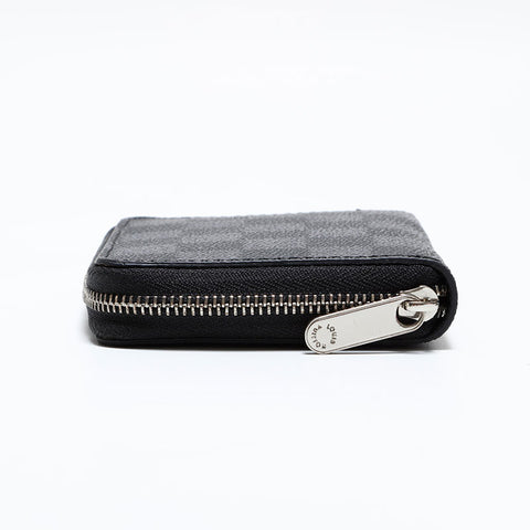 LOUIS VUITTON Damier Graphite Bifold Wallet Black Grey WS21628