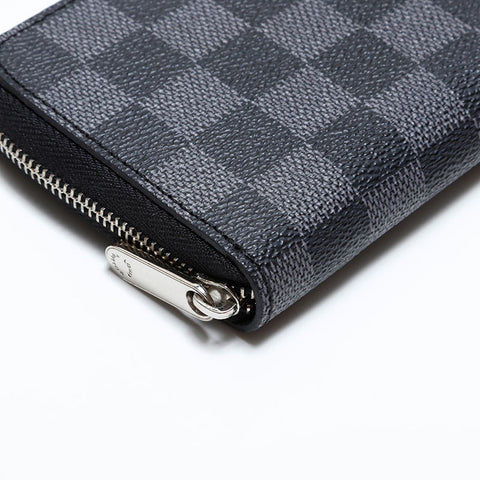 LOUIS VUITTON Damier Graphite Bifold Wallet Black Grey WS21628