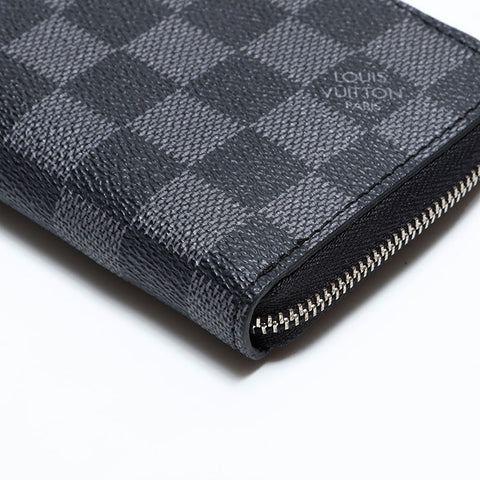 LOUIS VUITTON Damier Graphite Bifold Wallet Black Grey WS21628