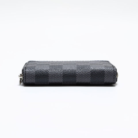 LOUIS VUITTON Damier Graphite Bifold Wallet Black Grey WS21628