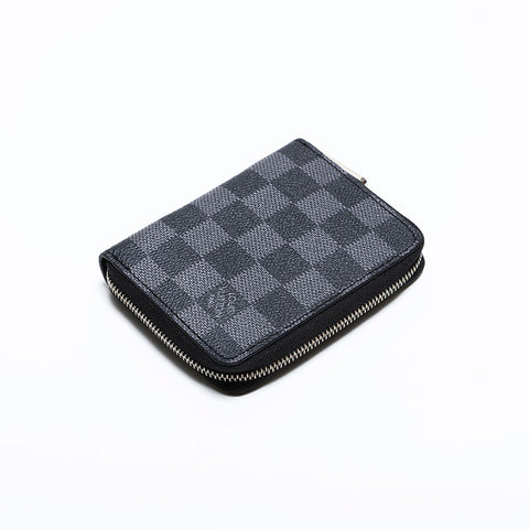 LOUIS VUITTON Damier Graphite Bifold Wallet Black Grey WS21628