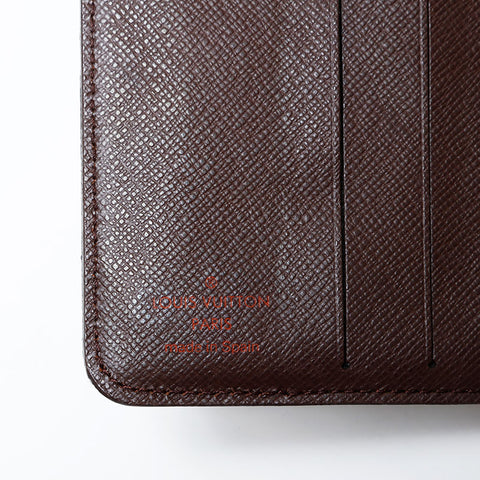 LOUIS VUITTON Damier made in 2004 Bifold Wallet Brown WS21629