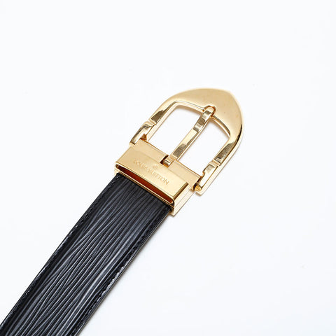 LOUIS VUITTON 2002 Epi Leather belt black WS21633