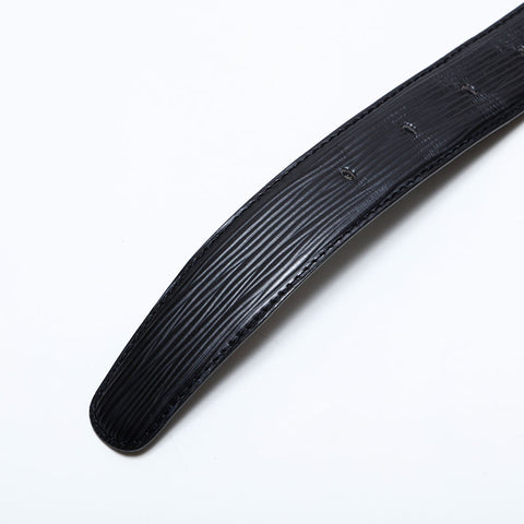 LOUIS VUITTON 2002 Epi Leather belt black WS21633