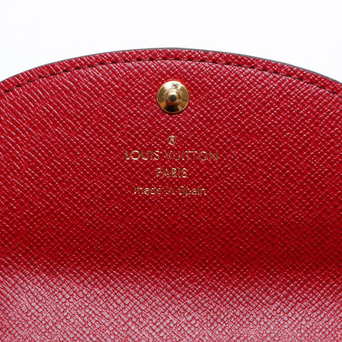 LOUIS VUITTON IC chip Monogram Porte Monnaie Rosary Bifold Wallet Brown WS21634