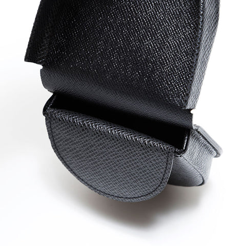 LOUIS VUITTON 2002 Leather Coin case black WS21635