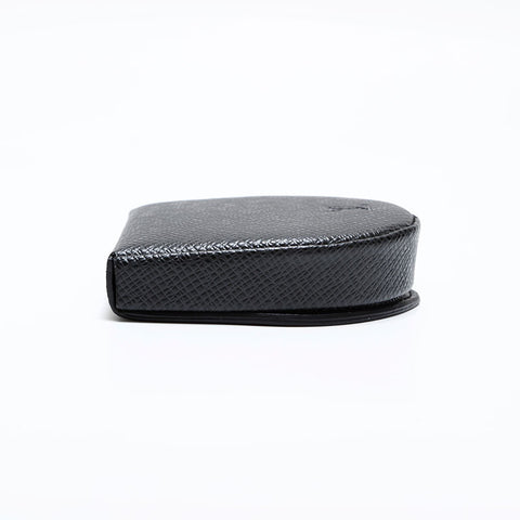 LOUIS VUITTON 2002 Leather Coin case black WS21635