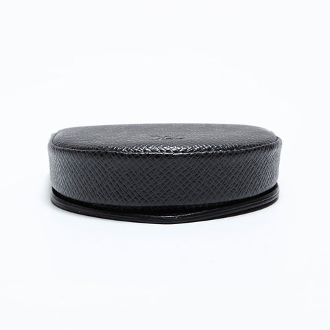 LOUIS VUITTON 2002 Leather Coin case black WS21635