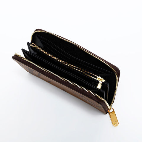 LOUIS VUITTON 2020 Giant Monogram Reverse Purse Brown WS21636
