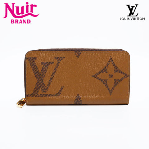 LOUIS VUITTON 2020 Giant Monogram Reverse Purse Brown WS21636