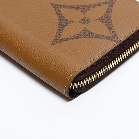 LOUIS VUITTON 2020 Giant Monogram Reverse Purse Brown WS21636