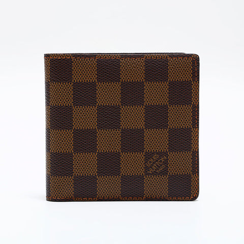 LOUIS VUITTON Damier Portefeuille・Marco Bifold Wallet Brown WS21638