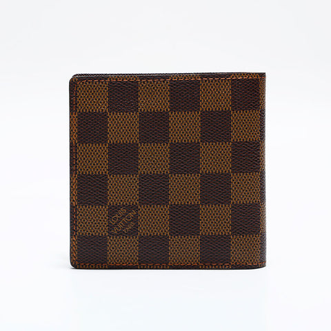 LOUIS VUITTON Damier Portefeuille・Marco Bifold Wallet Brown WS21638