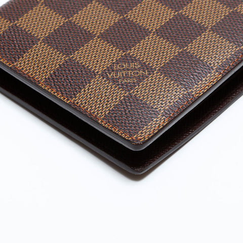 LOUIS VUITTON Damier Portefeuille・Marco Bifold Wallet Brown WS21638