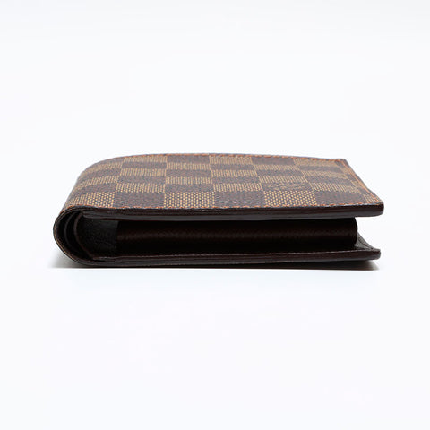 LOUIS VUITTON Damier Portefeuille・Marco Bifold Wallet Brown WS21638