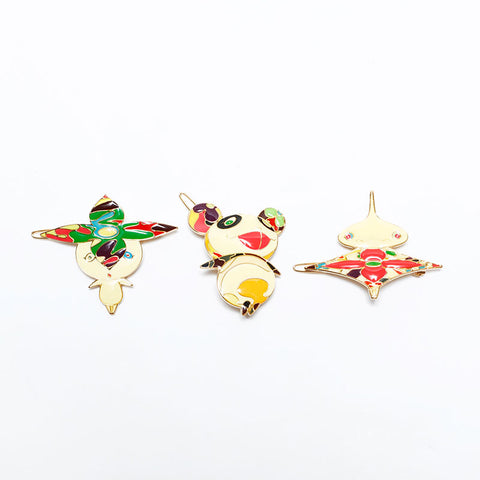 LOUIS VUITTON 2003 Takashi Murakami collaboration Flower Hat XLV Panda x Onion Head hair accessory multicolor WS21640