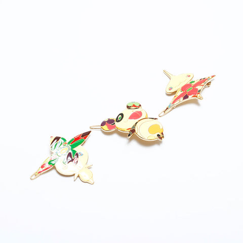 LOUIS VUITTON 2003 Takashi Murakami collaboration Flower Hat XLV Panda x Onion Head hair accessory multicolor WS21640