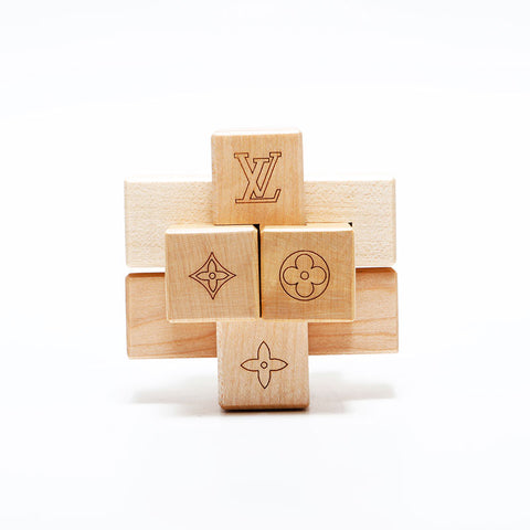 LOUIS VUITTON 2006 Wooden Puzzle Other accessories Brown WS21642
