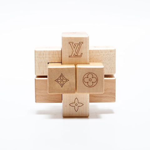 LOUIS VUITTON 2006 Wooden Puzzle Other accessories Brown WS21642
