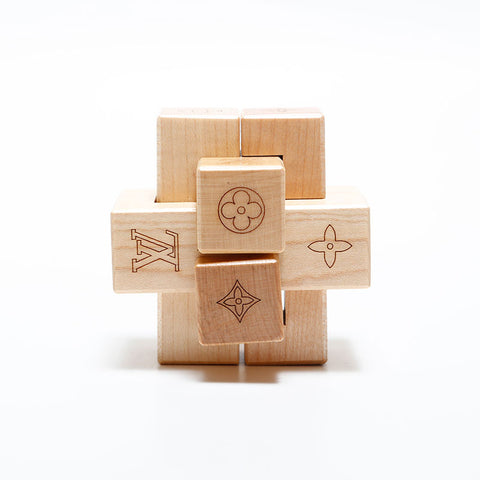 LOUIS VUITTON 2006 Wooden Puzzle Other accessories Brown WS21642