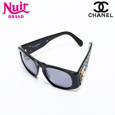 CHANEL Matelasse COCO Mark sunglasses black WS21645