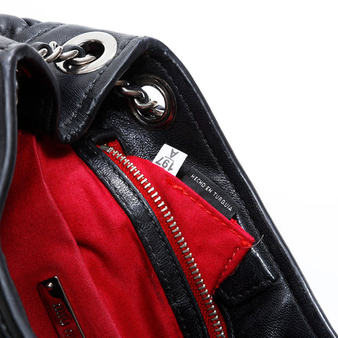 Miu Miu Materasse leather Shoulder Bag black WS21646