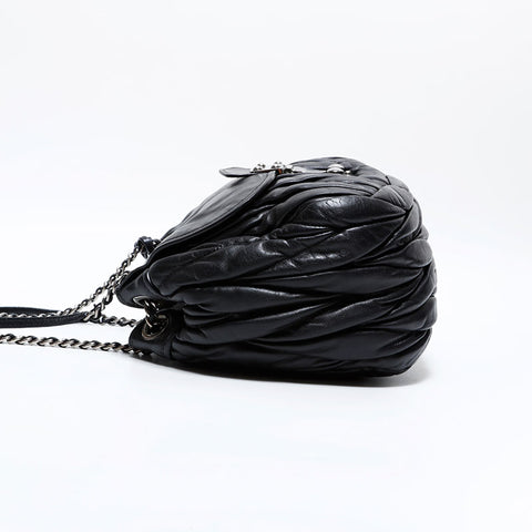 Miu Miu Materasse leather Shoulder Bag black WS21646