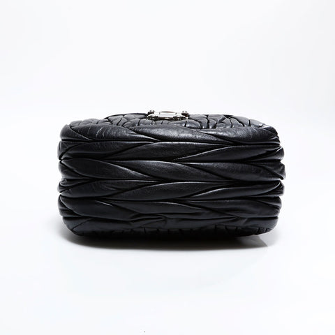 Miu Miu Materasse leather Shoulder Bag black WS21646