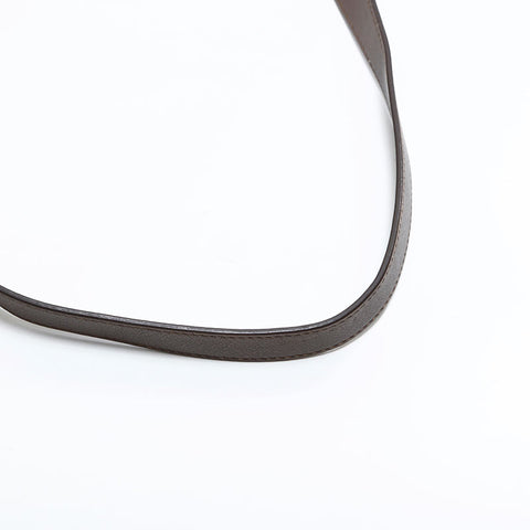 PRADA Leather 2-way tote Handbag Brown WS21648