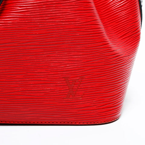 LOUIS VUITTON Epi Petit Noe Two-tone 1995 Shoulder Bag Red WS21650