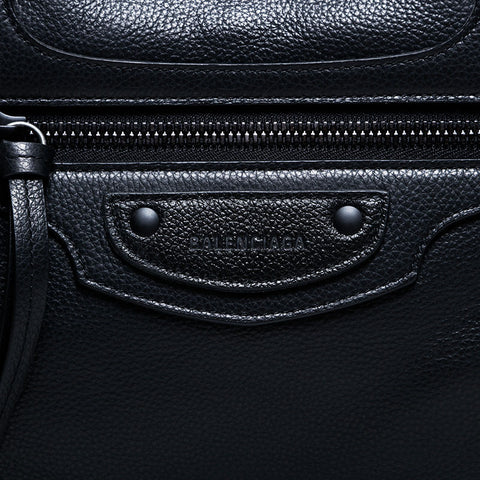 BALENCIAGA Leather Neo Classic City Large 2way Shoulder Bag black WS21651