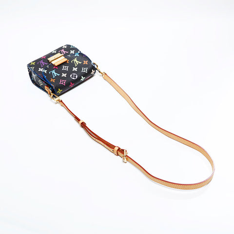 LOUIS VUITTON Takashi Murakami Monogram Black Heartbreaker Noir 2012 Shoulder Bag multicolor WS21652