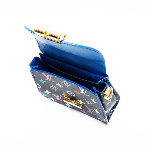 LOUIS VUITTON Takashi Murakami Monogram Black Heartbreaker Noir 2012 Shoulder Bag multicolor WS21652