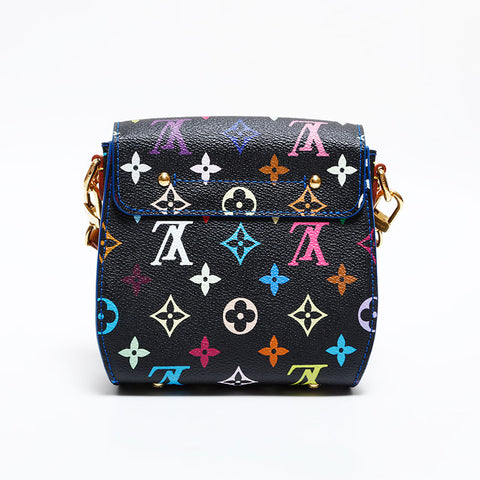 LOUIS VUITTON Takashi Murakami Monogram Black Heartbreaker Noir 2012 Shoulder Bag multicolor WS21652